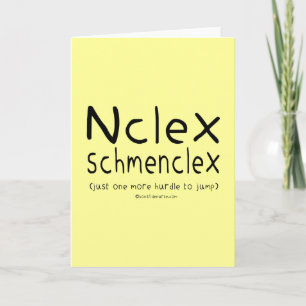 NCLEX Schmenclex Nursing Exam Card