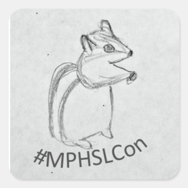 NCN/MLG's Chipmunk Square Sticker (Front)