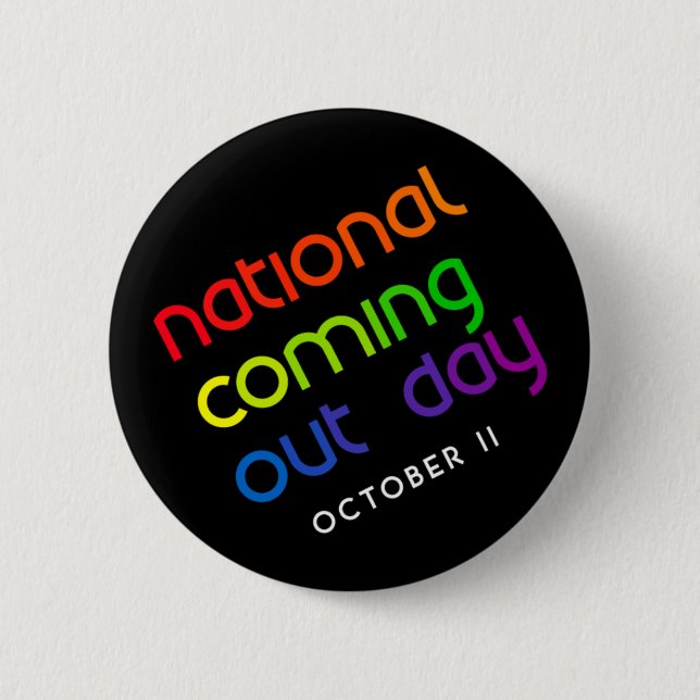 NCOD Rising Black Button (Front)