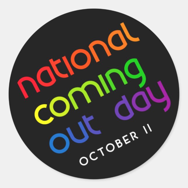 NCOD Rising Round Sticker (Front)