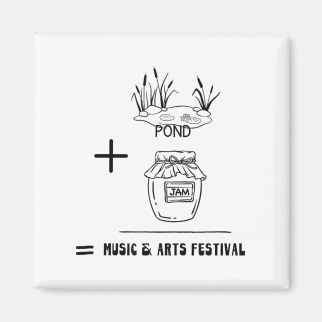 Nd Jam Rad City Michigan Michigander Music Arts Fe Magnet (Front)