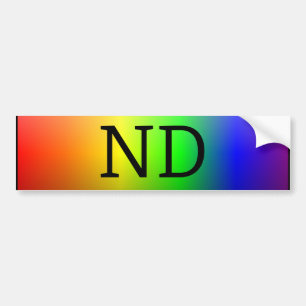 ND (NeuroDiverse) Bumper Sticker