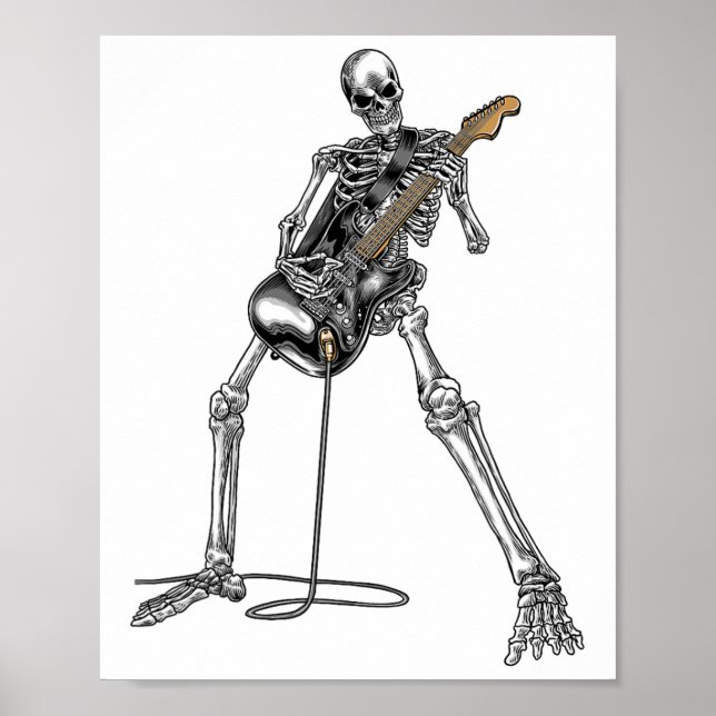 Nd Rock And Roll Guitar S For Men Nd Tee  Poster (Front)