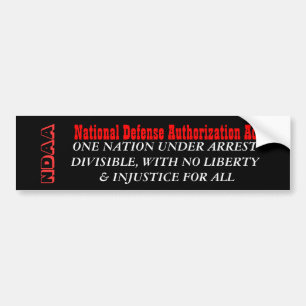 NDAA BUMPER STICKER