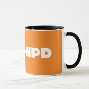NDP Black 11 oz Ringer Mug