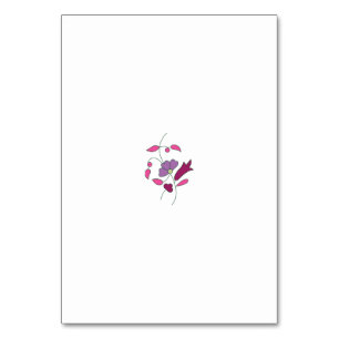 Ndrrmc Style, Soft Purple, Jazzberry Jam Table Number