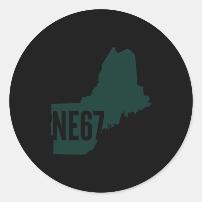 Ne67 List Long Sleeve  Classic Round Sticker (Front)