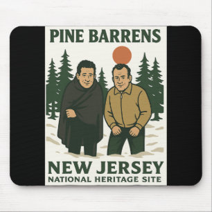 Ne Barrens New Jersey Graphic Design Mouse Pad