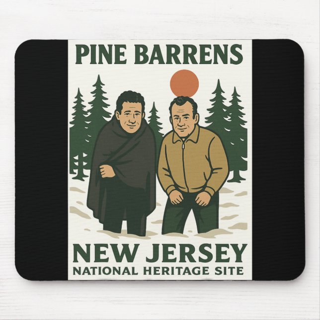 Ne Barrens New Jersey Graphic Design  Mouse Pad (Front)