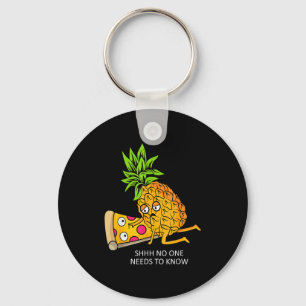 Ne Belongs On Zza Lover Funny Food Pun Key Ring