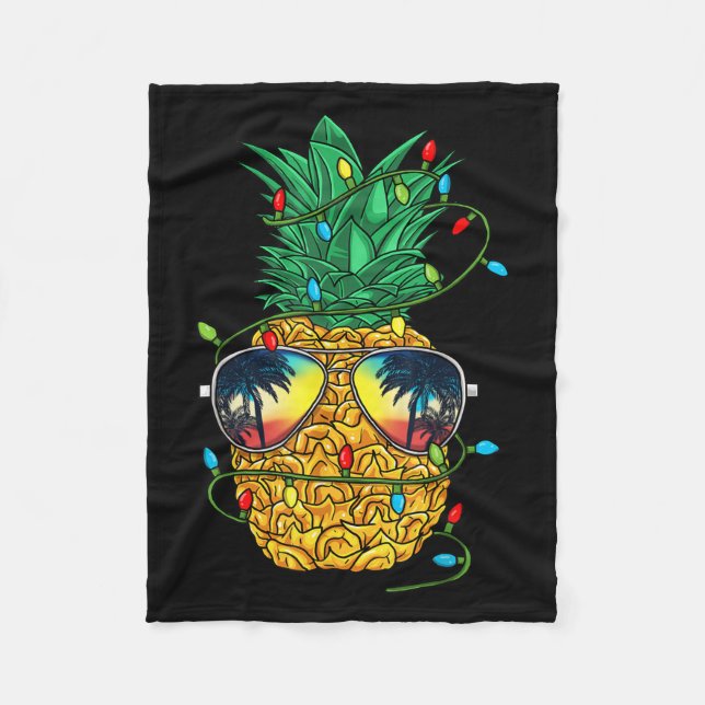 Ne Christmas In July Trocal Christmas Hawaiian  Fleece Blanket (Front)