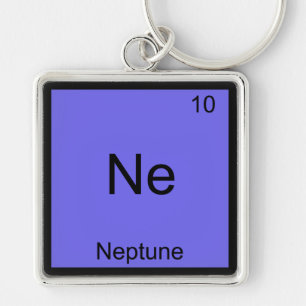 Ne - Neptune Funny Chemistry Element Symbol Tee Key Ring