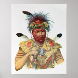Ne-Sou-A-Quoit, a Fox Chief Poster