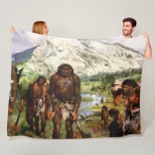 NEANDERTHAL  FLEECE BLANKET