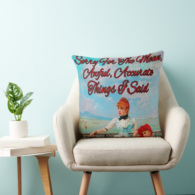 Neapolitan Beauties by Vittorio Matteo Corcos    Cushion (Chair)