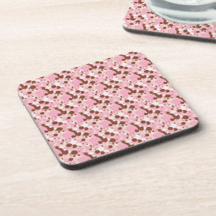 Neapolitan Dots 01-Lt Pink-COASTER SET Coaster