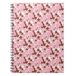Neapolitan Dots 01-Lt Pink-SPIRAL NOTEBOOK