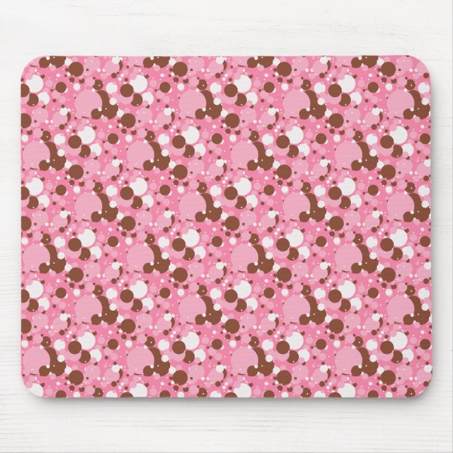 Neapolitan Dots 02 Pink Dark-COMPUTER MOUSEPAD (Front)