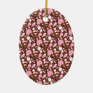 Neapolitan Dots 03 Brown M-OVAL ORNAMENT
