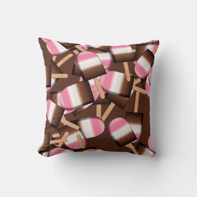 Neapolitan Ice Cream Bars 02-Sq Throw Pillow (Front)