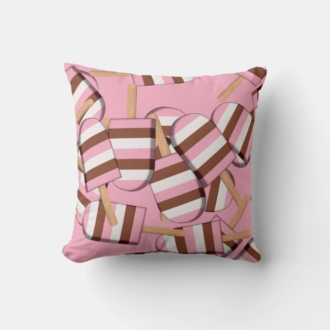 Neapolitan Ice Cream Bars 04-Sq Throw Pillow (Front)