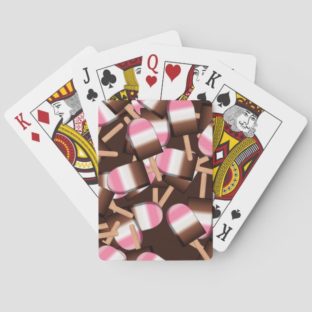 Neapolitan Ice Cream Bars 2-BICYCLE CARDS (Back)