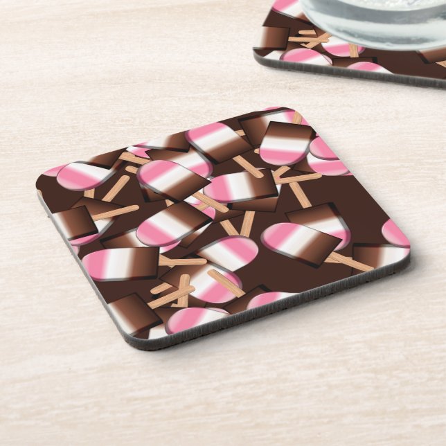 Neapolitan Ice Cream Bars 2-DRINK COASTER (Left Side)