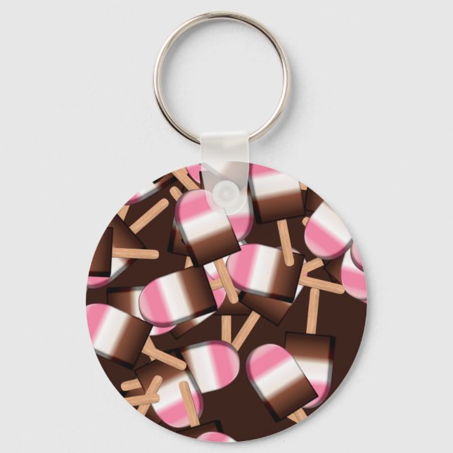 Neapolitan Ice Cream Bars 2-KEY CHAIN Key Ring (Front)