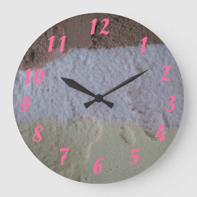 Neapolitan Ice Cream Clock (Front)