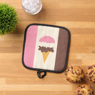 Neapolitan Ice Cream Cone Pot Holder