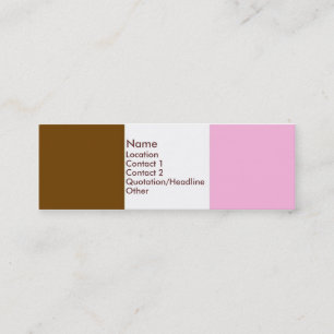 Neapolitan Ice Cream Mini Business Card