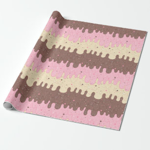 Neapolitan Ice Cream Wrapping Paper