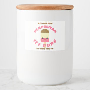 Neapolitan Ice Pops Food Label