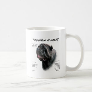 Neapolitan Mastiff (blk) History Design Coffee Mug
