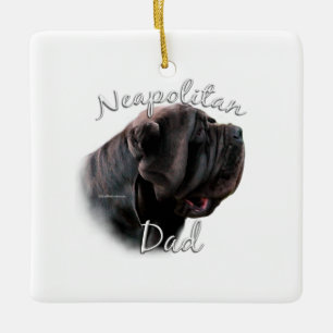 Neapolitan Mastiff Dad 2 Ceramic Ornament