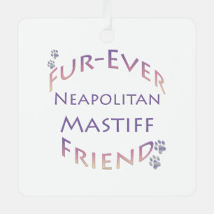 Neapolitan Mastiff Furever Metal Tree Decoration