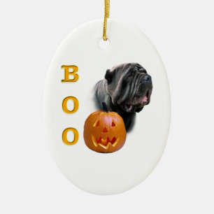 Neapolitan Mastiff Halloween BOO Ceramic Tree Decoration