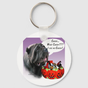 Neapolitan Mastiff Halloween Candy Key Ring
