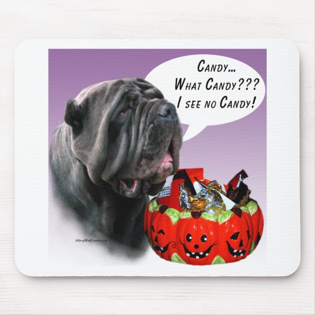 Neapolitan Mastiff Halloween Candy Mouse Pad (Front)