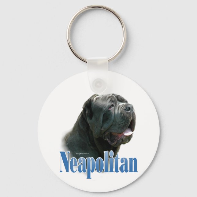 Neapolitan Mastiff; Mastino Napoletano; Neo Key Ring (Front)