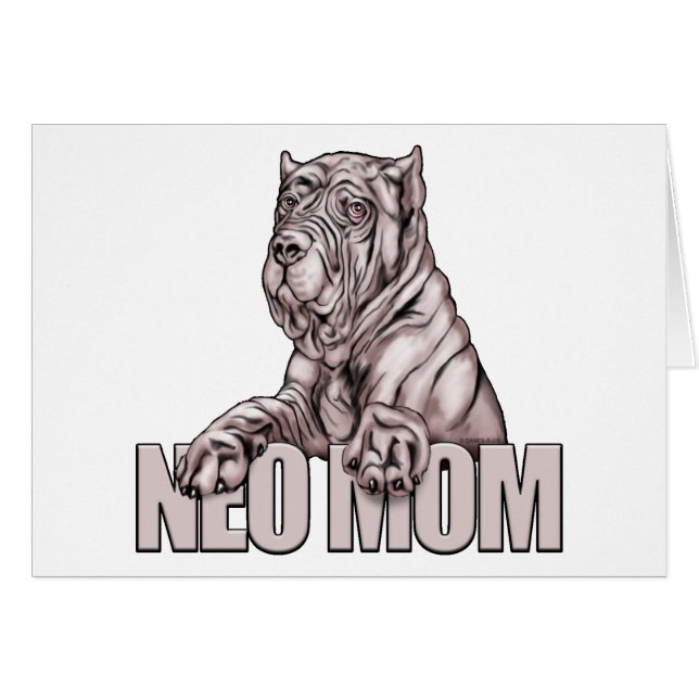 Neapolitan Mastiff Mum Black (Front Horizontal)