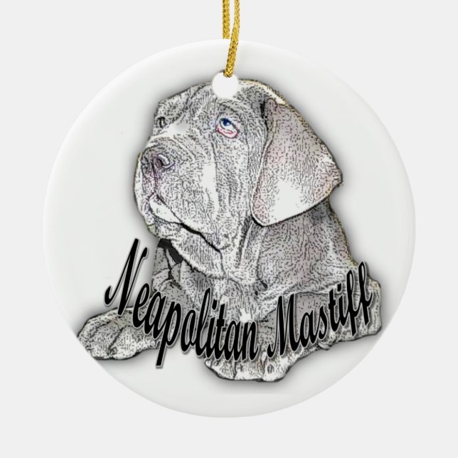 Neapolitan Mastiff ornament (Front)
