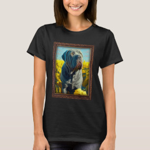 Neapolitan Mastiff Painting Sunflower Flower Mum W T-Shirt