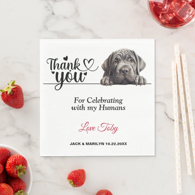 Neapolitan Mastiff Paper Napkins (Insitu)