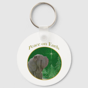 Neapolitan Mastiff Peace Key Ring