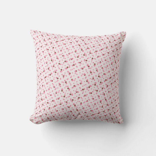 Neapolitan Mini Dots-4-Sq Throw Pillow (Front)