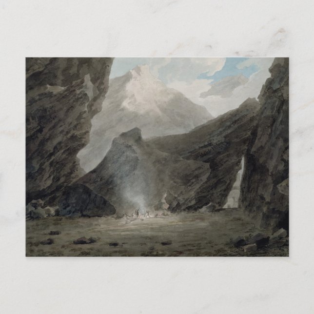 Near Chiavenna in the Grisons, c.1779 (w/c, black Postcard (Front)