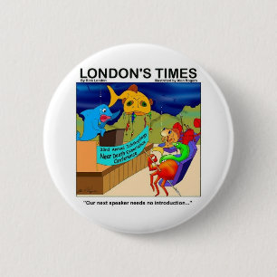 Near Death Experience Funny Fishing Gifts & Tees 6 Cm Round Badge