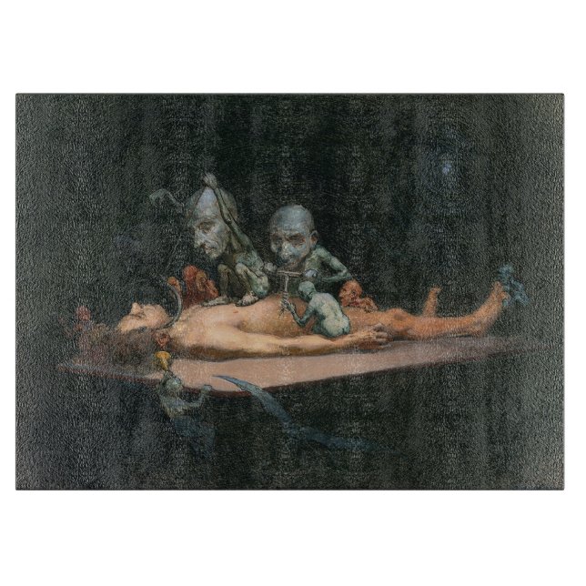 Near Death Experience Seeing Evil Demonic Spirits Cutting Board (Front)