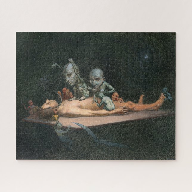 Near Death Experience Seeing Evil Demonic Spirits Jigsaw Puzzle (Horizontal)